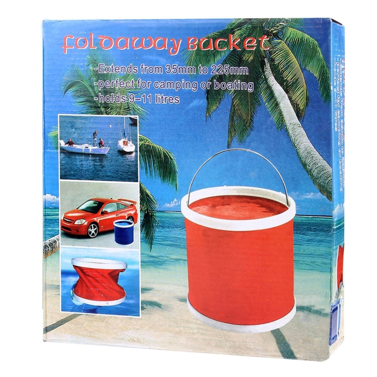 KANEED 11 Liter/2.9 Gallon Oxford Cloth Scalable Foldable Convenient Water Bucket for Camping/Car Washing/ Fishing/Hiking/Beach, Random Color Delivery