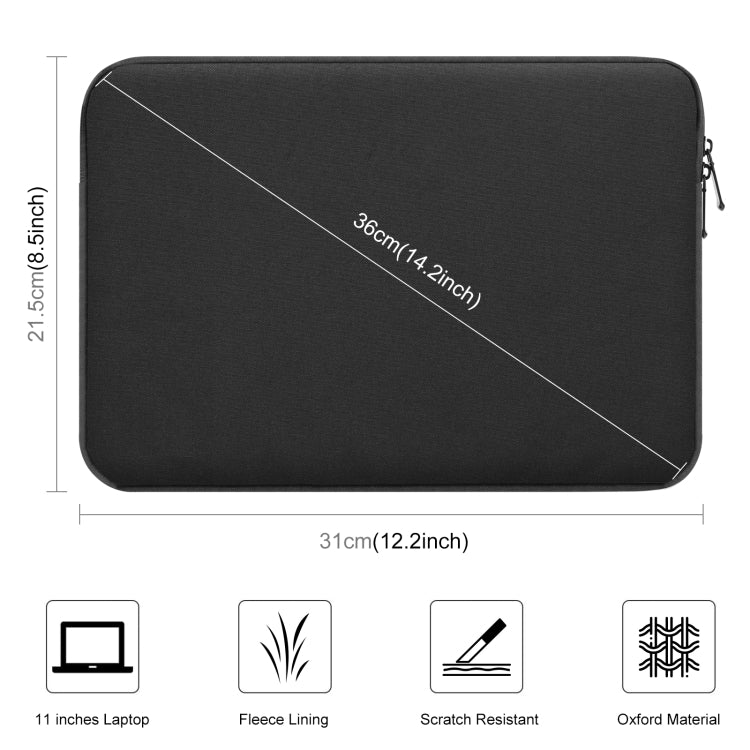 HAWEEL 11 inch Sleeve Case Zipper Briefcase Carrying Bag For Macbook, Samsung, Lenovo, Sony, DELL Alienware, CHUWI, ASUS, HP, 11 inch and Below Laptops / Tablets