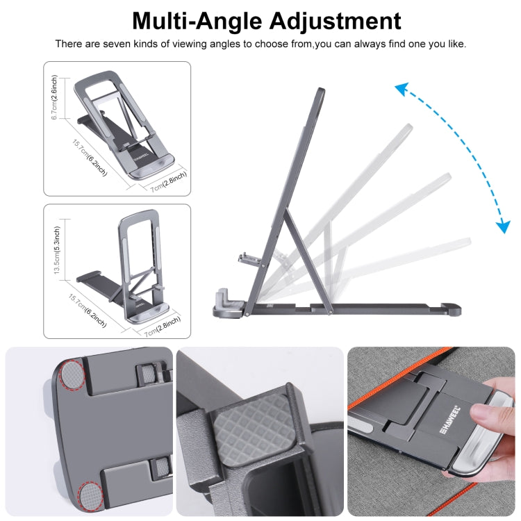HAWEEL Adjustable Lifting Folding Live Broadcast Aluminum Alloy Desktop Holder