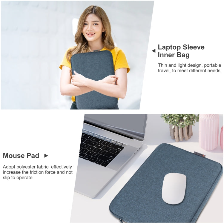 HAWEEL 16 inch Laptop Sleeve Case Zipper Briefcase Bag for 15-16.7 inch Laptop