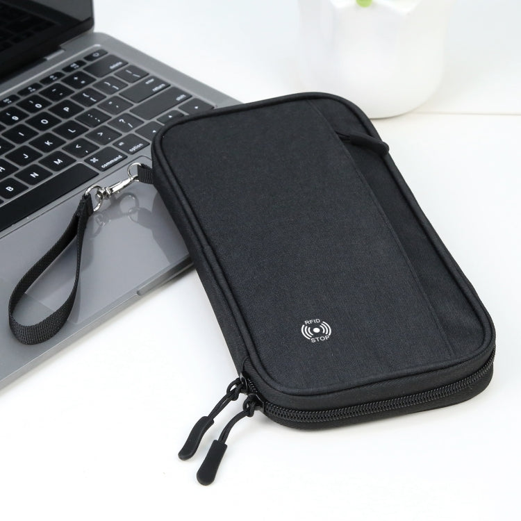 HAWEEL Clutch Bag Passport Wallet Document Organizer Credit Cards Case Bag