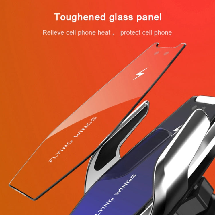 S7 15W QI 360 Degree Rotatable Infrared Induction Car Air Outlet Wireless Charging Mobile Phone Holder for 4.0-6.5 inch Mobile Phones