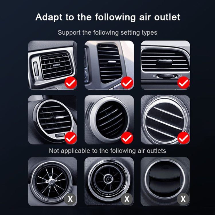 S7 15W QI 360 Degree Rotatable Infrared Induction Car Air Outlet Wireless Charging Mobile Phone Holder for 4.0-6.5 inch Mobile Phones