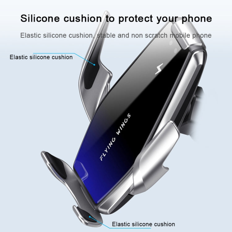 S7 15W QI 360 Degree Rotatable Infrared Induction Car Air Outlet Wireless Charging Mobile Phone Holder for 4.0-6.5 inch Mobile Phones