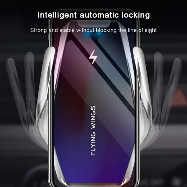 S7 15W QI 360 Degree Rotatable Infrared Induction Car Air Outlet Wireless Charging Mobile Phone Holder for 4.0-6.5 inch Mobile Phones