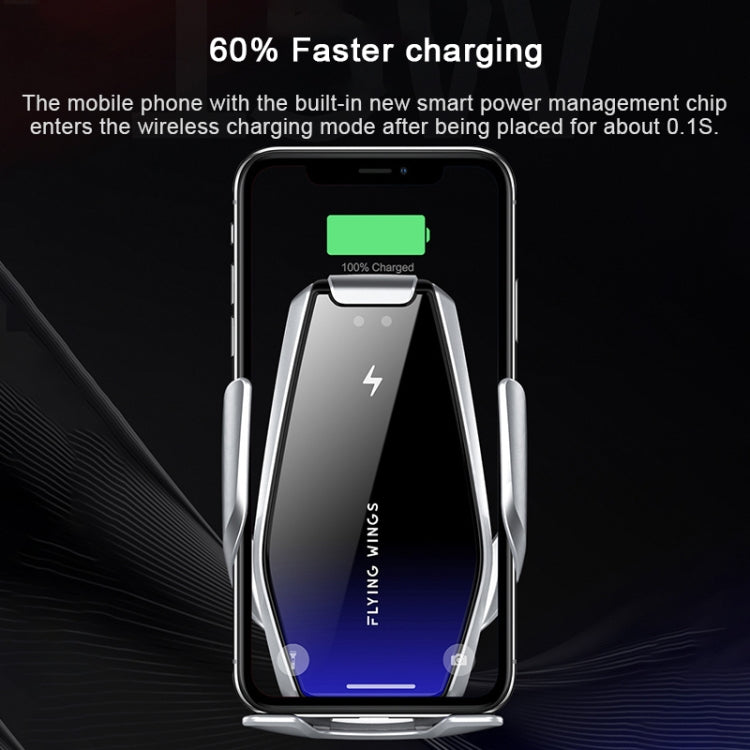 S7 15W QI 360 Degree Rotatable Infrared Induction Car Air Outlet Wireless Charging Mobile Phone Holder for 4.0-6.5 inch Mobile Phones
