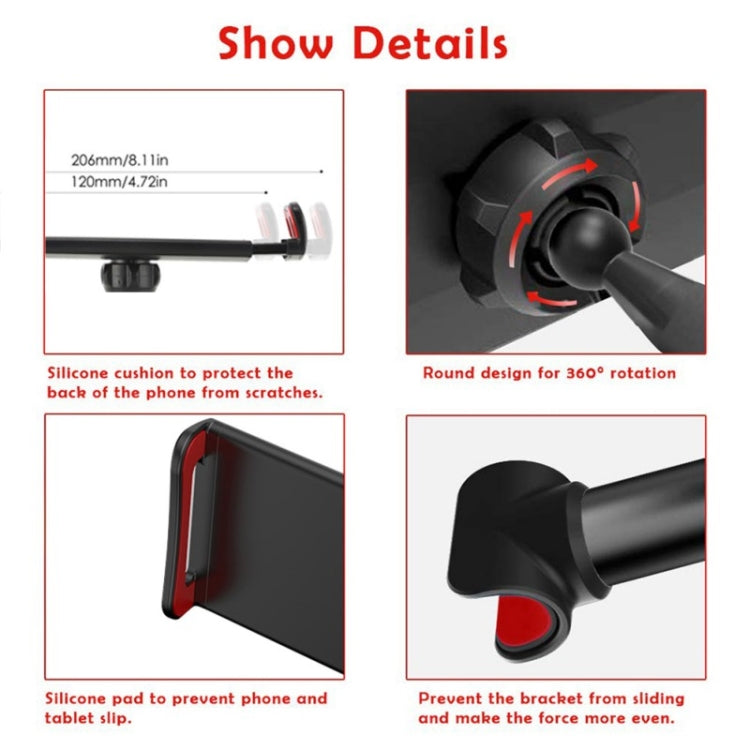 CHZ-06 Retractable Car Backrest Holder for 7-14 inch Mobile Phones / Tablets