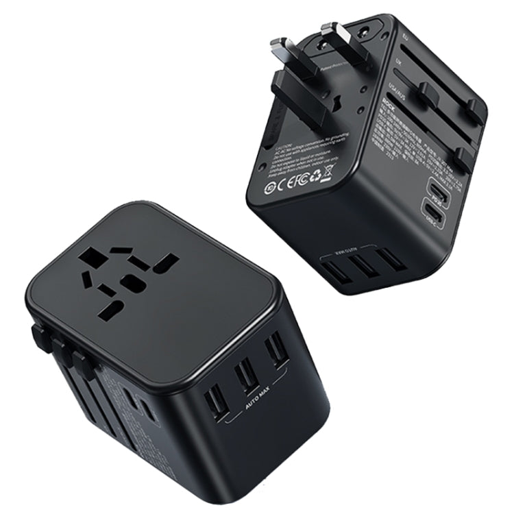 ROCK T62 35.5W Global Travel Multifunctional Plug PD Charger Power Adapter