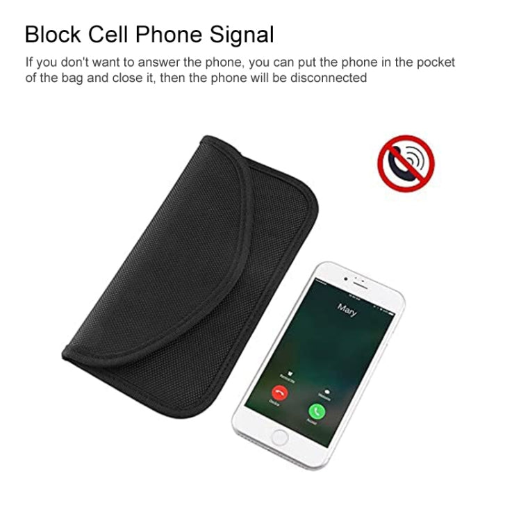 Universal Signal Blocker Oxford Cloth Shield Case Pouch Bag For Mobile Phones Below 5.8 inch, Size: 20*10cm