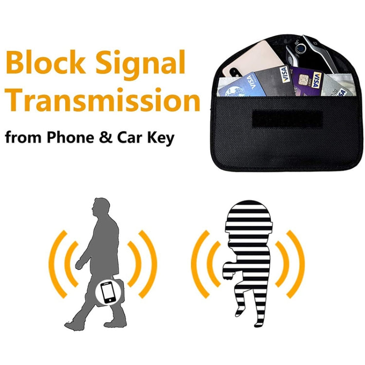 Universal Signal Blocker Oxford Cloth Shield Case Pouch Bag For Mobile Phones Below 5.8 inch, Size: 20*10cm