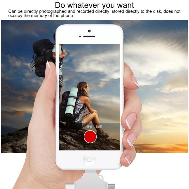 Cross 4 in 1 16GB 8 Pin + Micro USB + USB-C / Type-C + USB 3.0 Metal Flash Disk