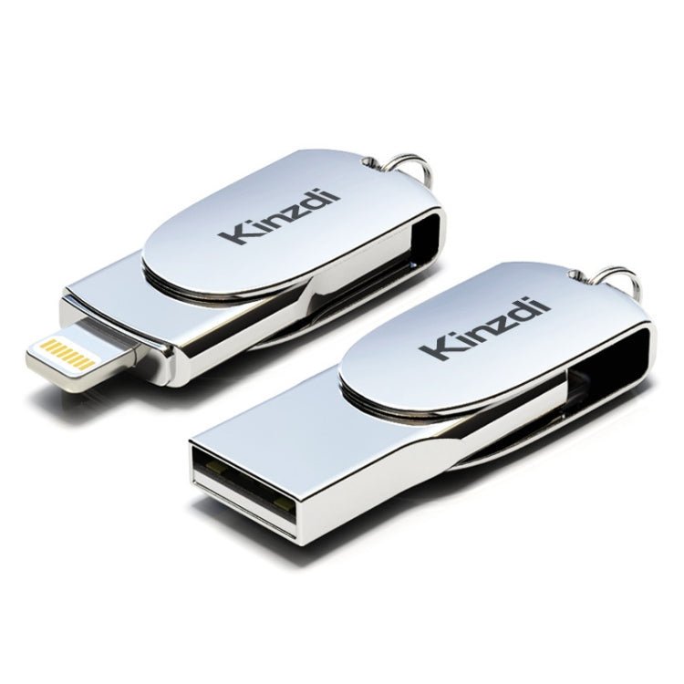 Kinzdi 32GB USB + 8 Pin Interface Metal Twister Flash U Disk
