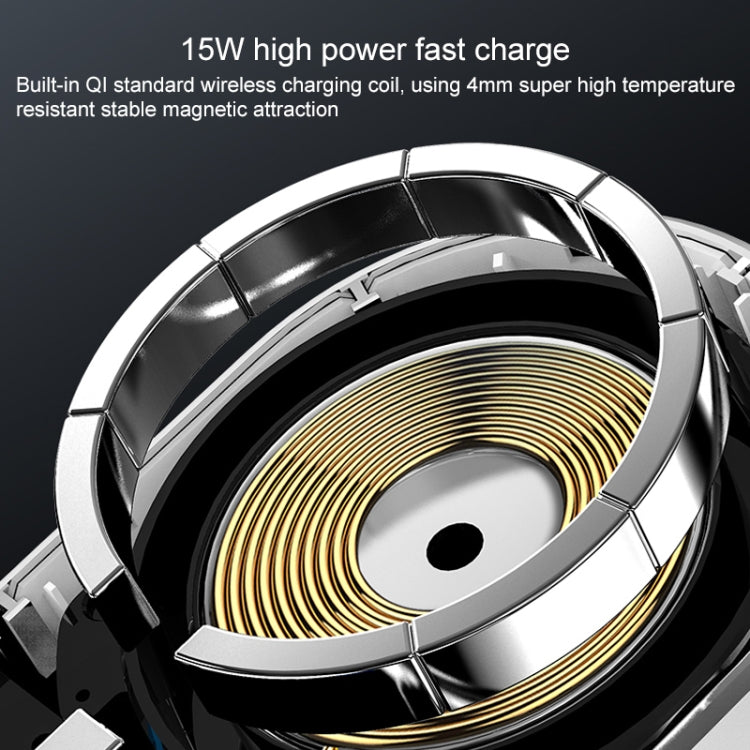 JJT-968 15W Max Output Magnetic Car Air Outlet Bracket Wireless Charger
