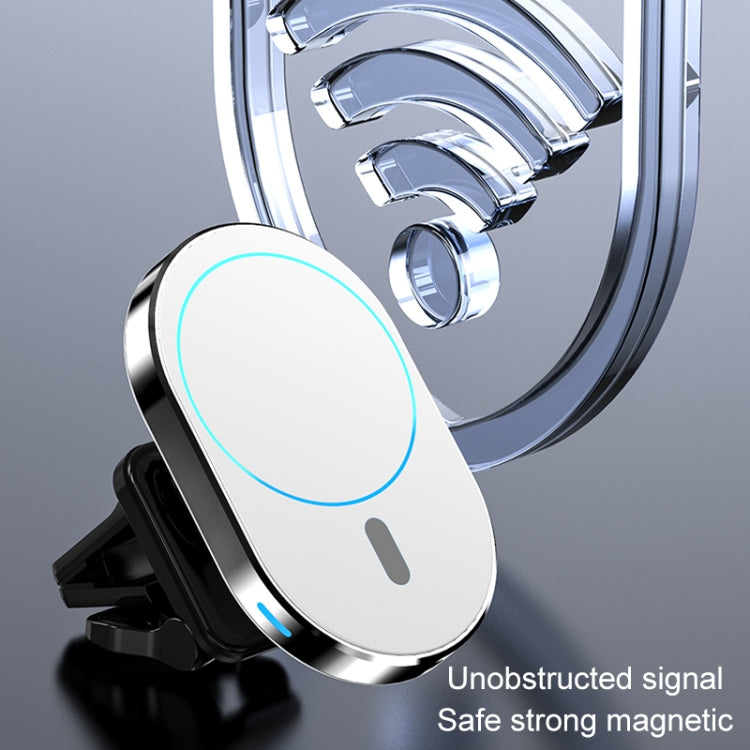 JJT-968 15W Max Output Magnetic Car Air Outlet Bracket Wireless Charger