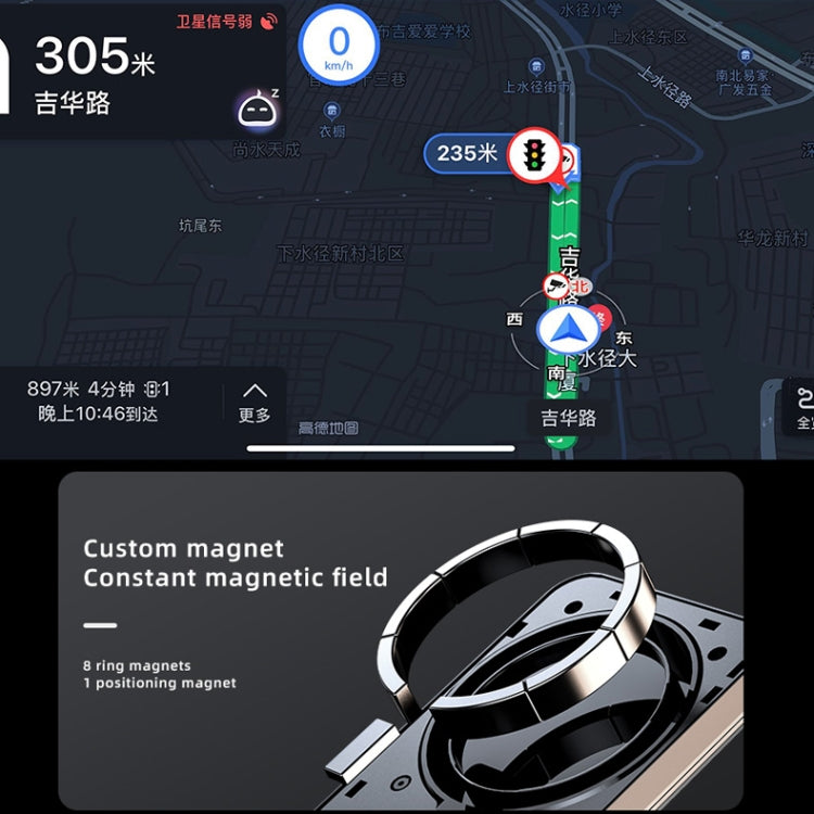 JJT-969 15W Max Output Magnetic Car Air Outlet Bracket Wireless Charger