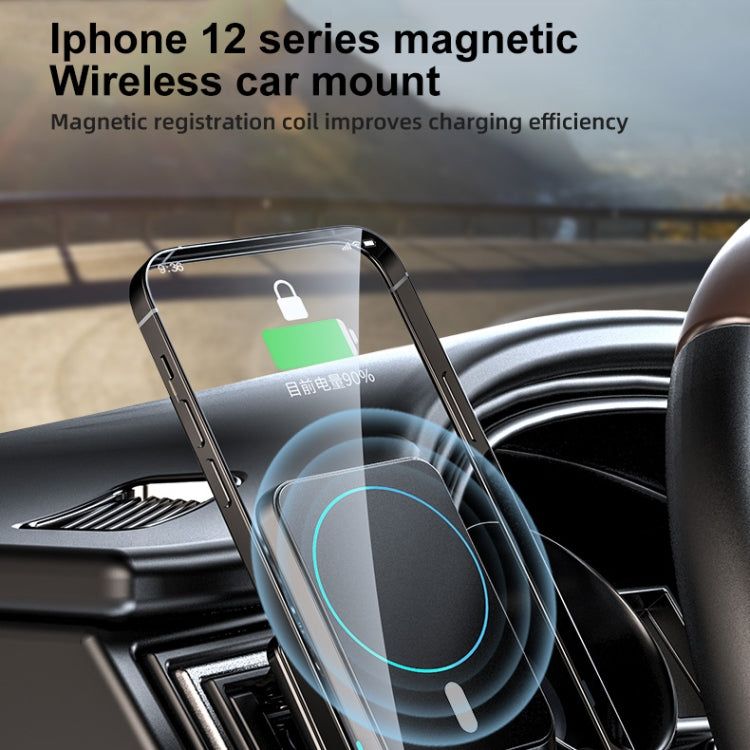 JJT-969 15W Max Output Magnetic Car Air Outlet Bracket Wireless Charger