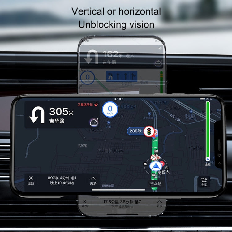 K07 15W Max Output Magnetic Car Air Outlet Bracket Wireless Charger