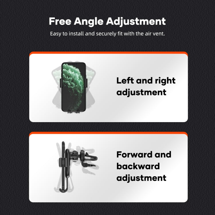 ROCK W31 Car Gravity Wireless Charging Air Outlet Bracket