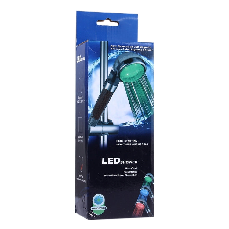 SDS-A21 15 LEDs ABS Temperature Sensor RGB LED Shower Head, Size: 22 x 8 x 4.5cm, Interface:  20mm