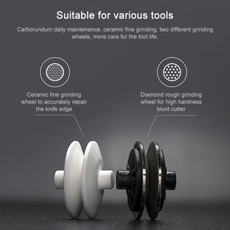 Original Xiaomi Youpin Huohou Kitchen Mini Double Wheel Knife Sharpener