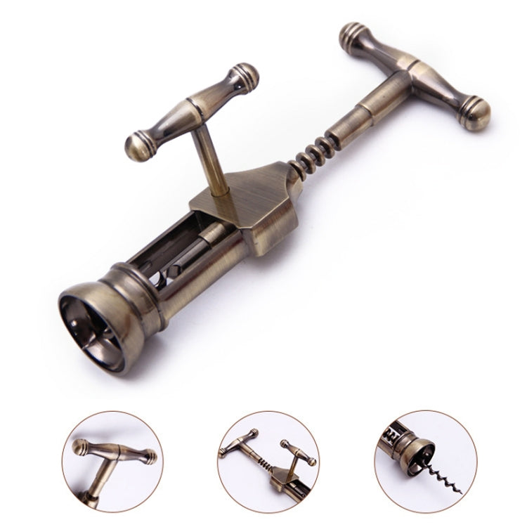 Multifunction Portable Screw Corkscrew Zinc Alloy Wine Bottle Opener, Packing: White Box