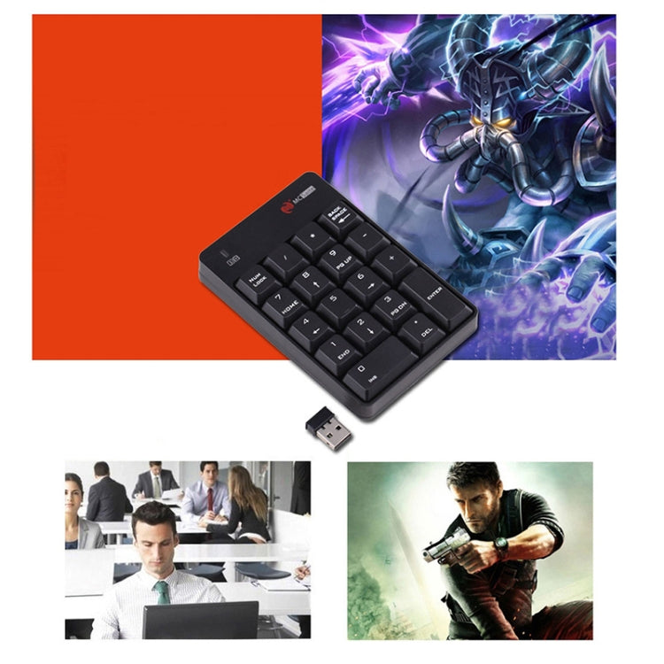 MC Saite SK-51AG 2 in 1 2.4G USB Numeric Wireless Keyboard  & Mini Calculator for Laptop Desktop PC