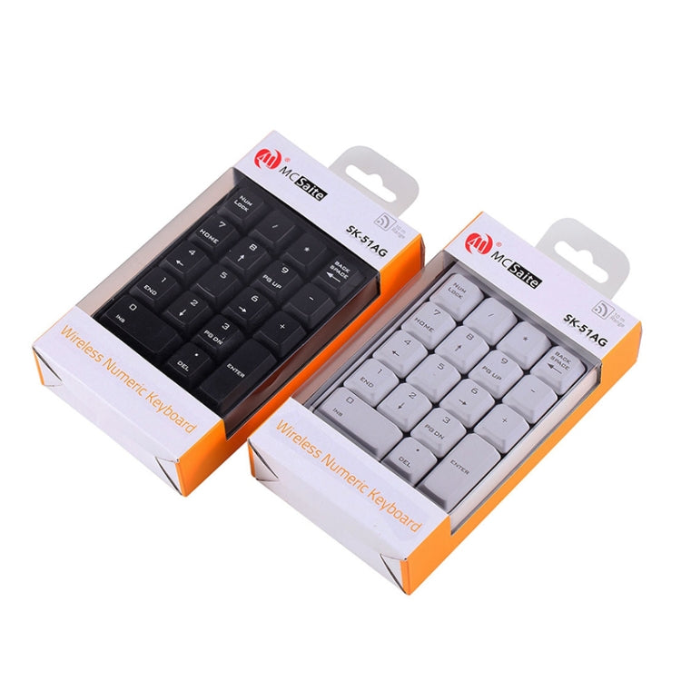 MC Saite SK-51AG 2 in 1 2.4G USB Numeric Wireless Keyboard  & Mini Calculator for Laptop Desktop PC