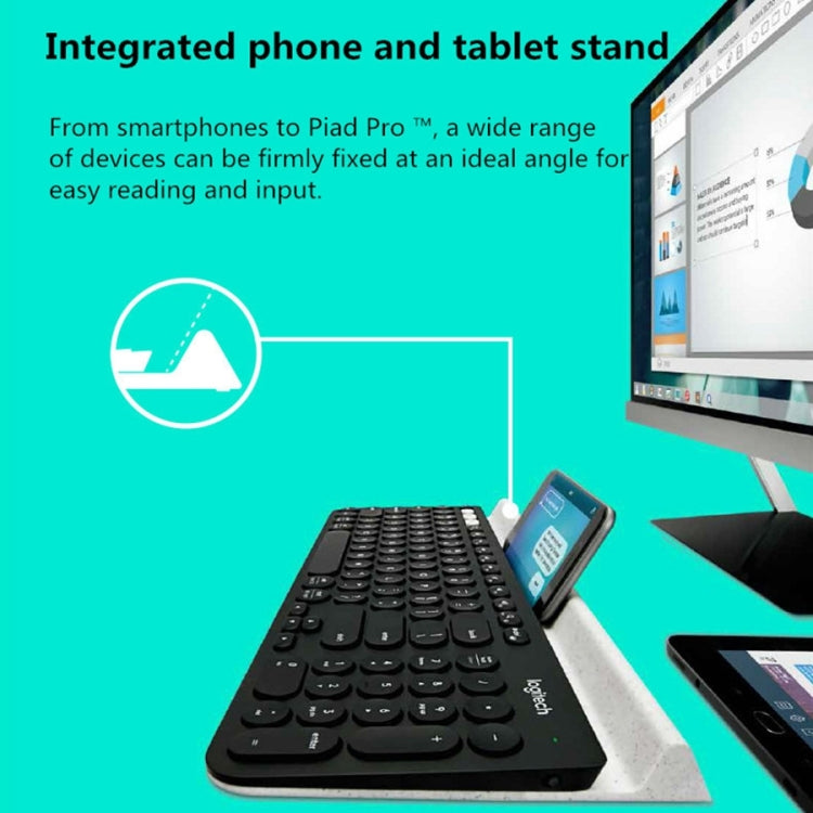 Logitech K780 Multi-device Bluetooth + Unifying Dual Mode Wireless Keyboard with Stand