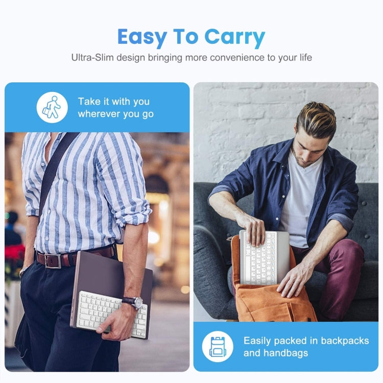 WB-8022 Ultra-thin Wireless Bluetooth Keyboard, Portuguese Keys