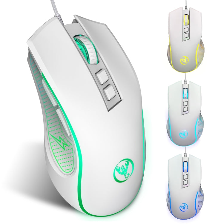 HXSJ X100 7-buttons 3600 DPI Cool Glowing Wired Gaming Mouse, Cable Length: 1.5m
