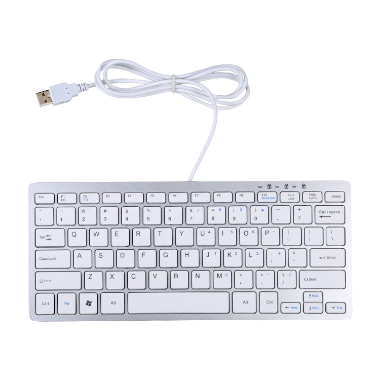 450 78 Keys Ultra-thin USB Wired Keyboard
