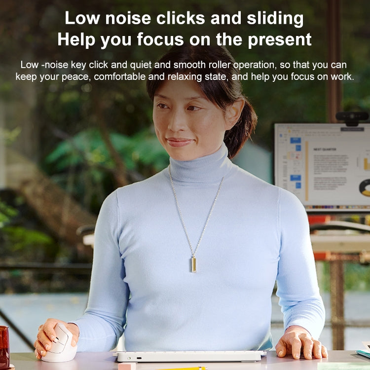 Logitech Lift Vertical 1000DPI 2.4GHz Ergonomic Wireless Bluetooth Dual Mode Mouse