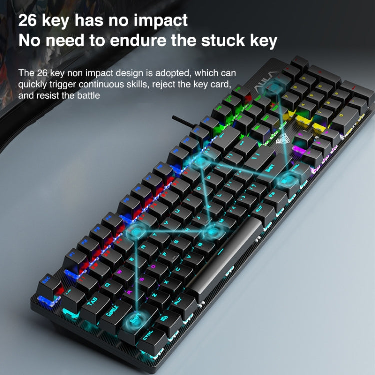 AULA S2022 USB Wired Mechanical Keyboard
