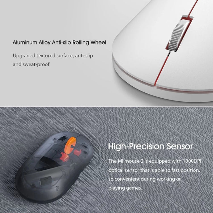 Original Xiaomi 2.4GHz 125HZ 1000DPI Rechargeable Ultra-thin Computer Mouse 2