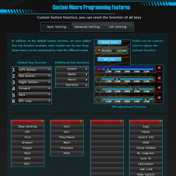 Apedra iMICE A9 High Precision Gaming Mouse LED four color controlled breathing light USB 6 Buttons 3200 DPI Wired Optical Gaming Mouse for Computer PC Laptop