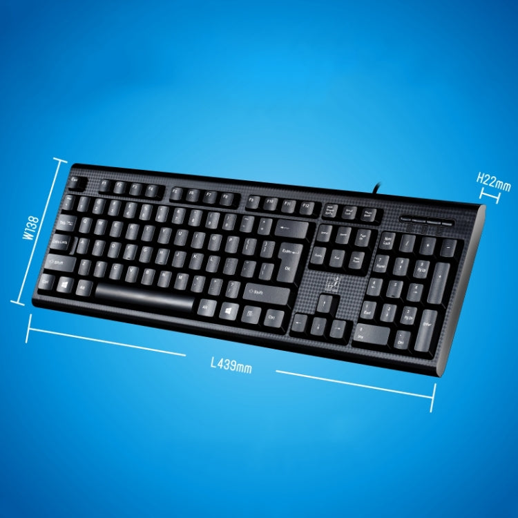 ZGB Q9 104 Keys USB Wired Grid Texture General Gaming Office Keyboard