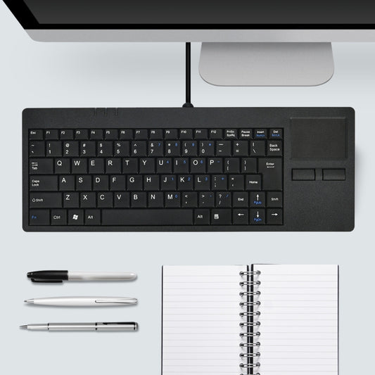 MC-818 82 Keys Touch-pad Ultra-thin Wired Computer Keyboard