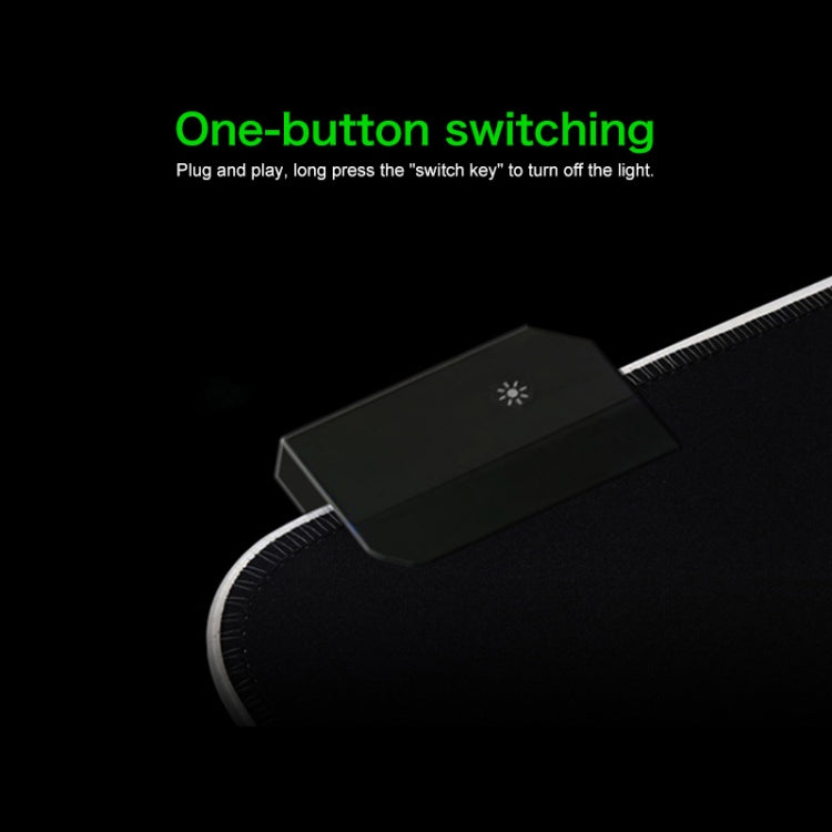 Computer Monster Pattern Illuminated Mouse Pad, Size: 90 x 40 x 0.4cm