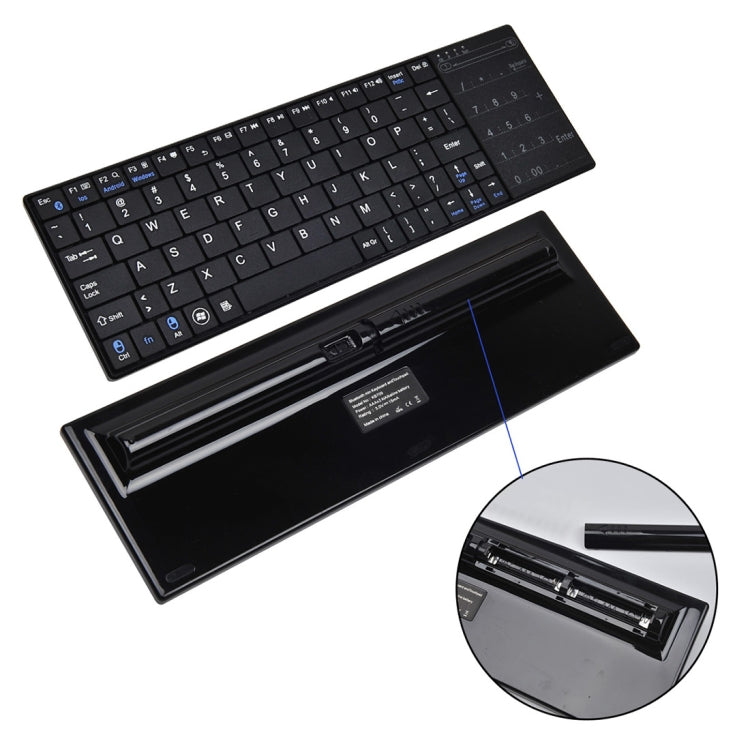 K-07 ABS Wireless Chargeable Bluetooth Touch Keyboard
