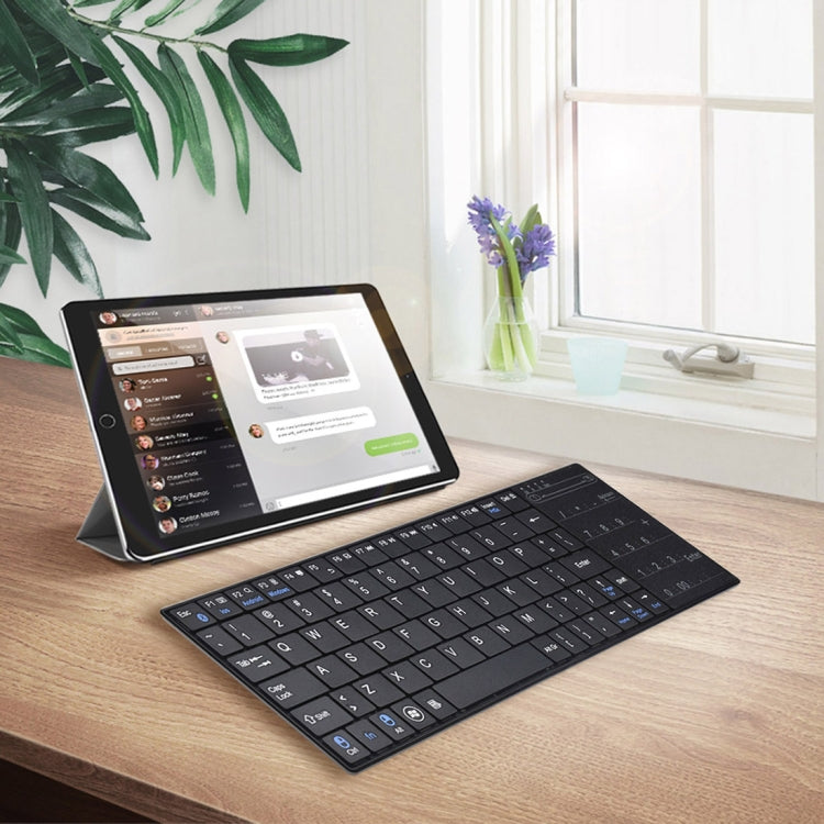 K-07 ABS Wireless Chargeable Bluetooth Touch Keyboard