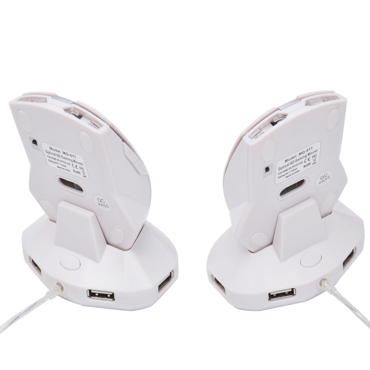 MZ-011 2.4GHz 1600DPI Wireless Rechargeable Optical Mouse with HUB Function