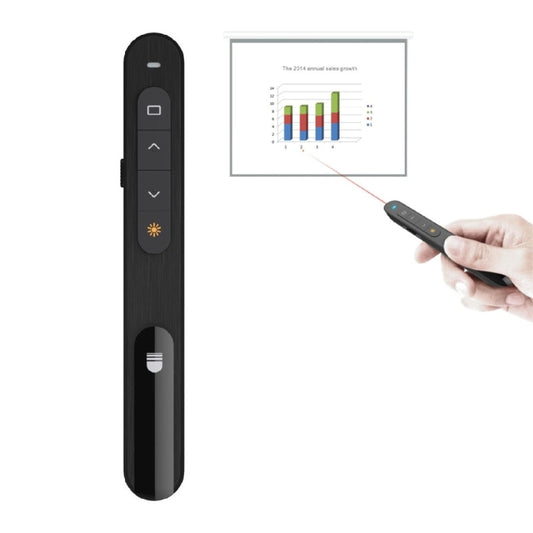 DSIT001 2.4GHz Updated Version Powerpoint Presentation Remote Control Multi-functional Laser Pointer for Multi-media, Control Distance: 100m