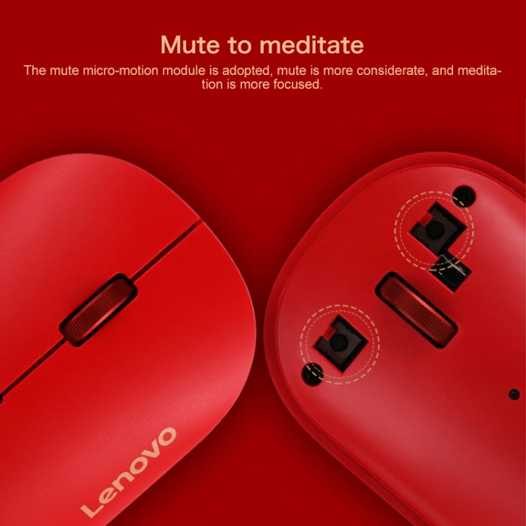 Lenovo Air Handle Lightweight Portable Mute Wireless Mouse, Blessing Mouse Version