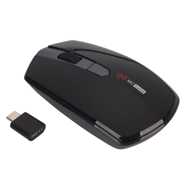 MCSaite MC-369AG USB-C / Type-C 1600DPI Three-speed Adjustable 4-button Wireless Optical Mouse