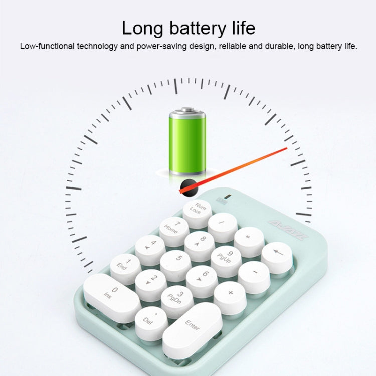 Ajazz AK18 2.4G Mini Wireless Mixed Color Keys Numeric Keyboard