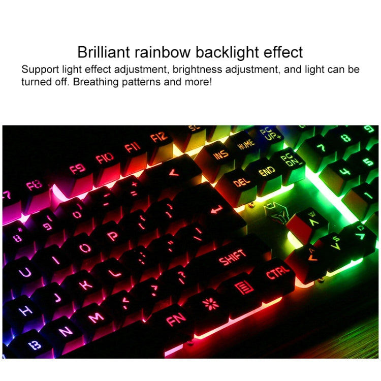 YINDIAO V2 Silent Mechanical Feel Gaming Keyboard Mouse Set