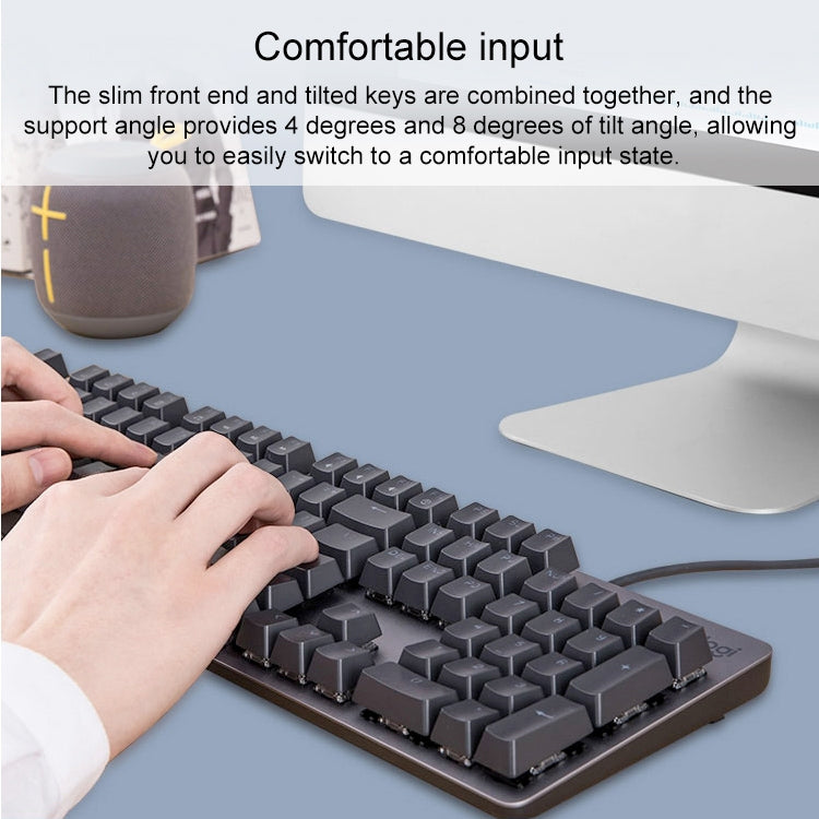 Logitech K845 CHERRY Blue Axis Backlit Mechanical Wired Keyboard, Cable Length: 1.8m