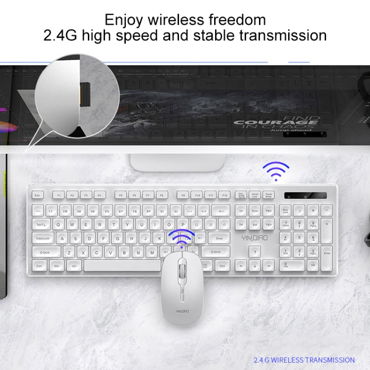 YINDIAO V3 Max Business Office Silent Wireless Keyboard Mouse Set
