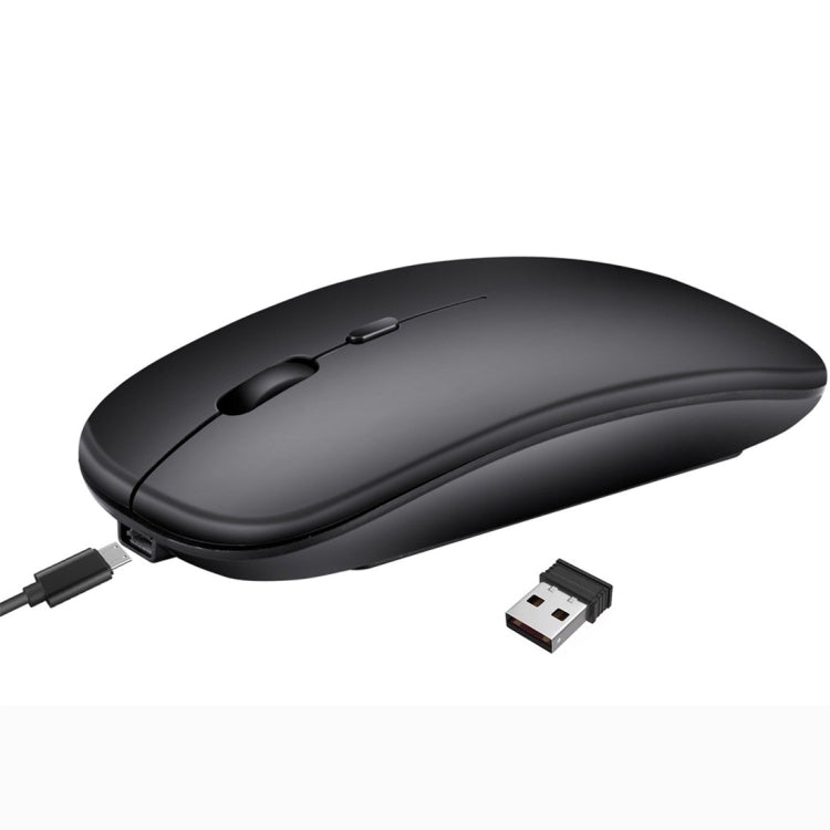 HXSJ M90 2.4GHz Ultrathin Mute Rechargeable Dual Mode Wireless Bluetooth Notebook PC Mouse