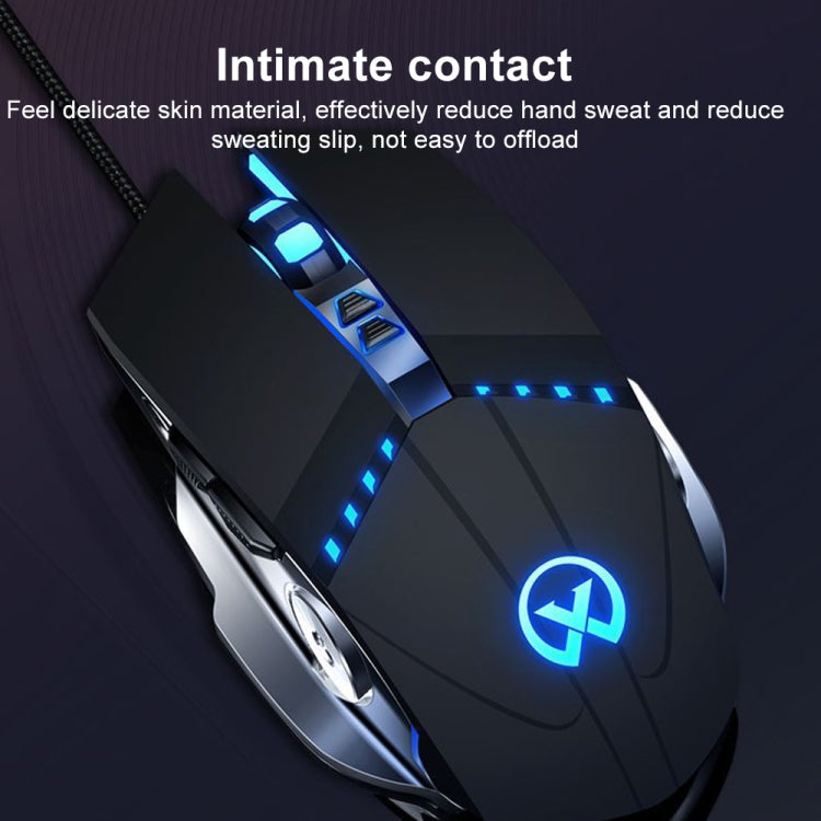GM20 3200DPI 4-modes Adjustable 7-keys RGB Light Wired Gaming Mouse